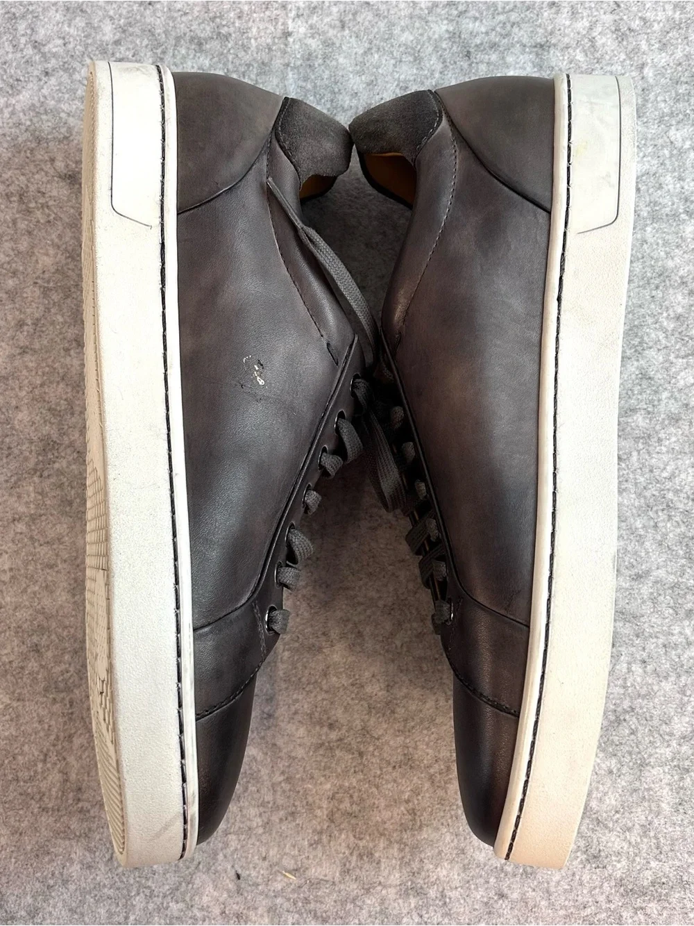 Magnanni Kona Lo Men's Brown Leather Low-Top Lace Up Sneakers / Size 7.5